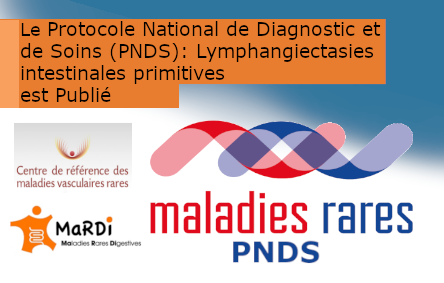 Publication du PNDS lymphangiectasies intestinales primitives (maladie de Waldmann).