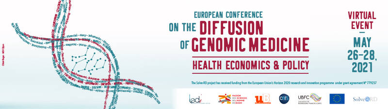 European Conference on the Diffusion of Genomic Medicine: Health Economics & Policy