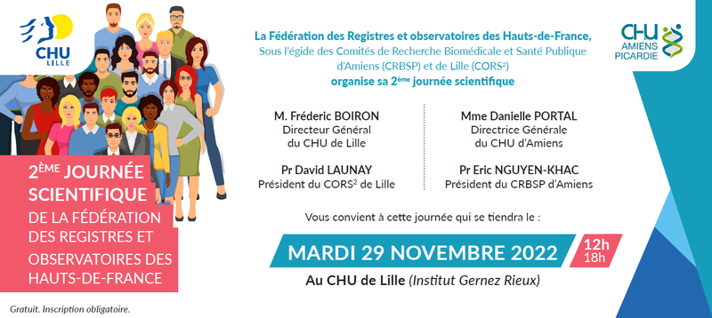 2ème Journée scientifique de la Fédération des Registres et observatoires des Hauts-de-France