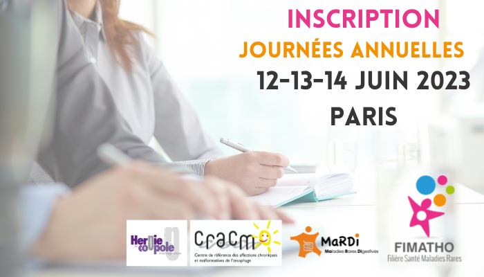 Journées annuelles FIMATHO, CRACMO, MaRDi et Hernie Diaphragmatique : les inscriptions sont ouvertes !
