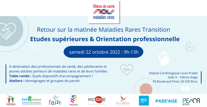 Retour sur la matinée transition maladies rares inter-filières du 22 octobre 2022 à Lyon !