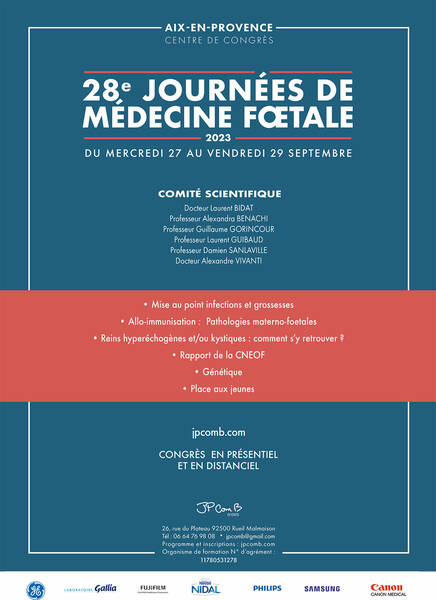 28èmes journées de médecine fœtale 2023