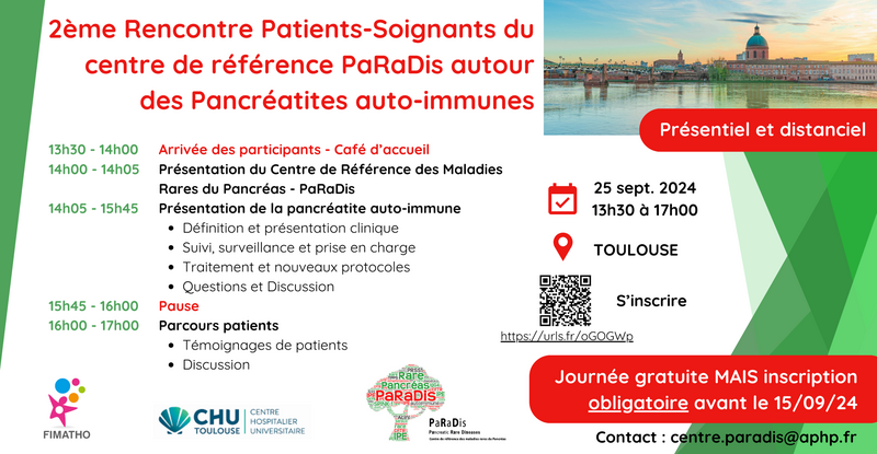 2ème Rencontre Patients - Soignants du centre de référence PaRaDis