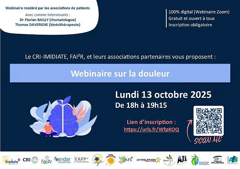 Webinaire patients sur la douleur