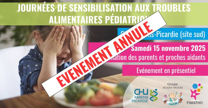 [ANNULE] Journée de sensibilisation aux troubles alimentaires pédiatriques (familles) - Amiens