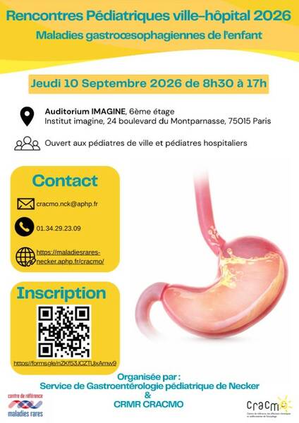 Rencontres pédiatriques ville-hôpital : maladies gastro-oesophagiennes de l'enfant