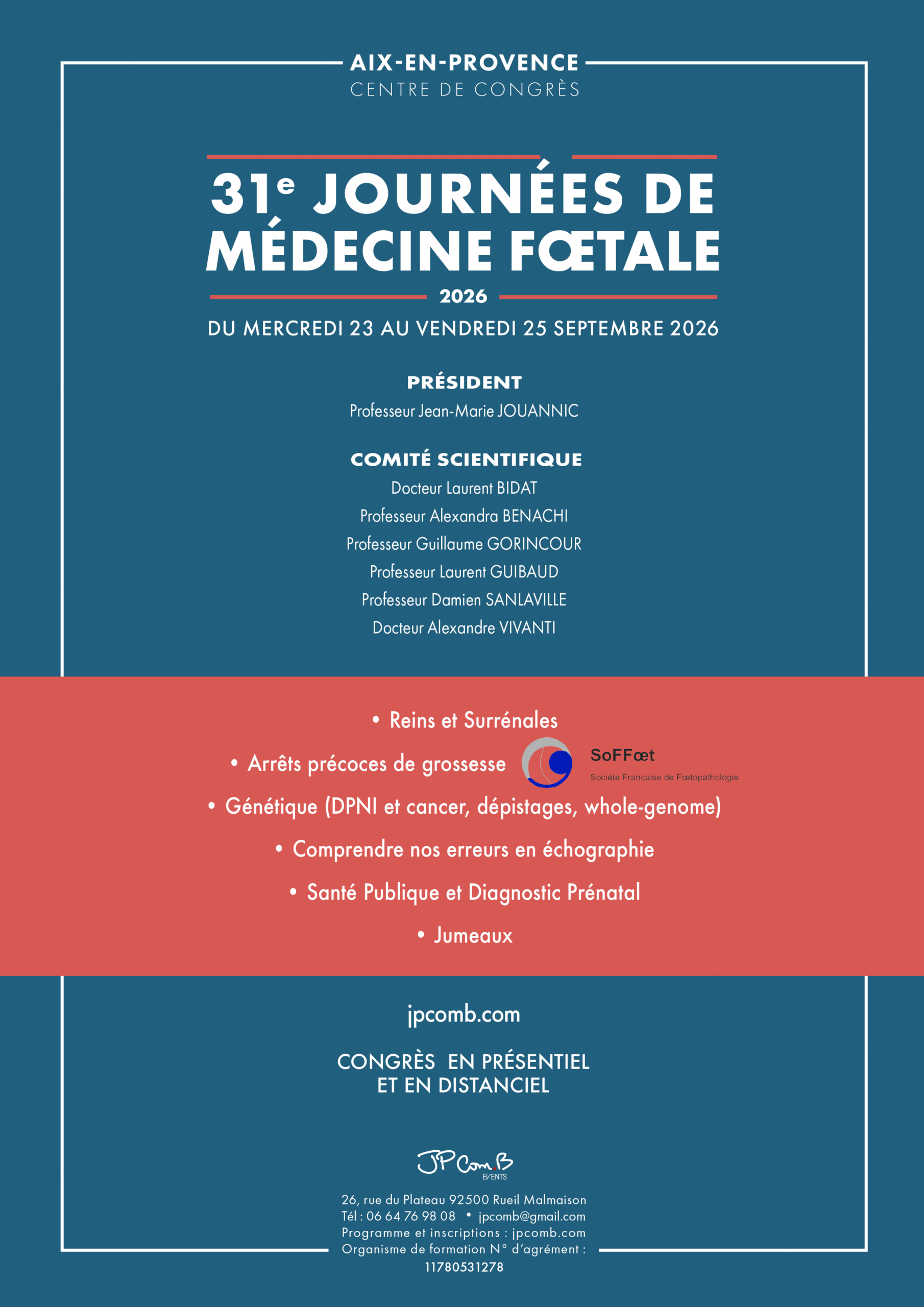 31e journées de Médecine Fœtale