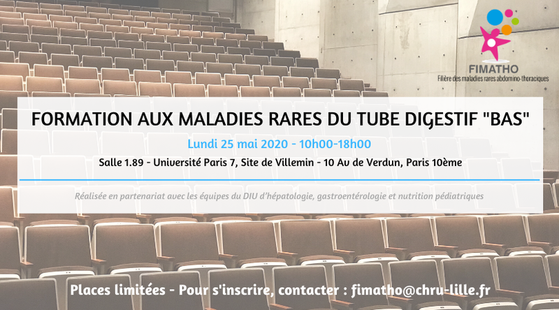 [REPORTÉ] Formation aux maladies rares du tube digestif 