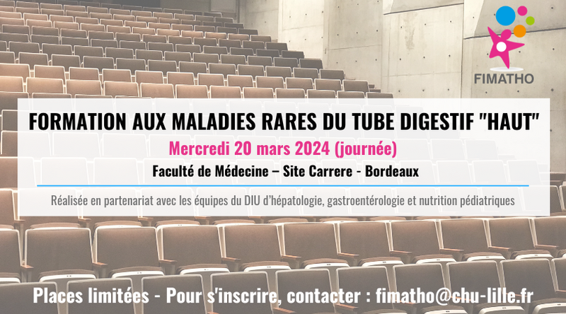 Formation aux maladies rares du tube digestif 