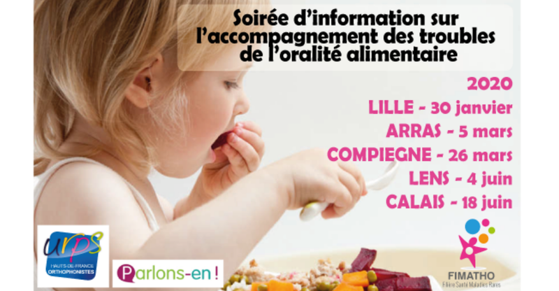 Soirées d'information sur l'accompagnement des troubles de l'oralité alimentaire/troubles alimentaires pédiatriques