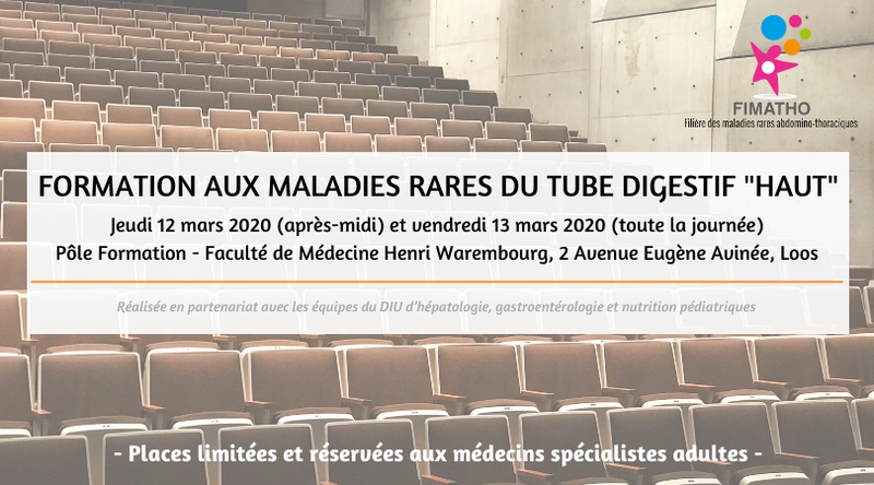 Formation aux maladies rares du tube digestif 