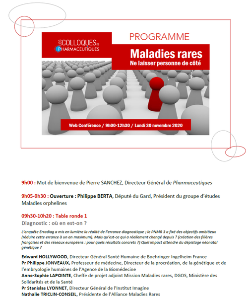 colloque maladies rares