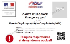Carte Hernie diaphragmatique congenitale specimen