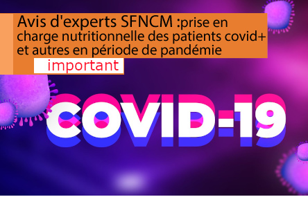 COVID-19: prise en charge nutritionnelle